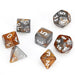 Gemini® Polyhedral Copper-Steel/white 7-Die Set-Dice-LITKO Game Accessories