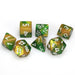 Gemini® Polyhedral Gold-Green/white 7-Die Set-Dice-LITKO Game Accessories