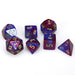 Gemini® Polyhedral Blue-Purple/gold 7-Die Set-Dice-LITKO Game Accessories