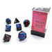 Gemini® Polyhedral Black-Starlight/red 7-Die Set-Dice-LITKO Game Accessories