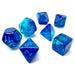 Gemini® Polyhedral Blue-Blue/light blue Luminary™ 7-Die Set-Dice-LITKO Game Accessories