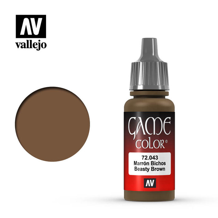 Vallejo Game Color Beasty Brown (72.043) (17ml)-Paint and Ink-LITKO Game Accessories