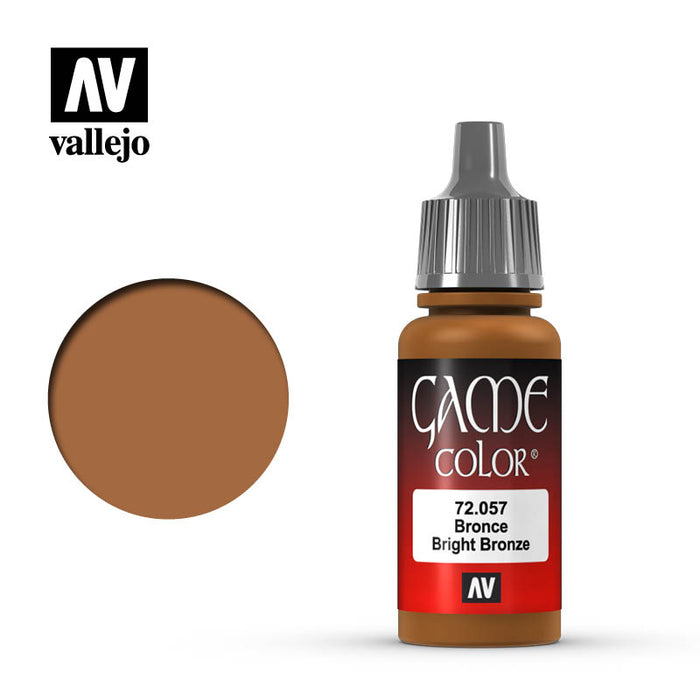 Vallejo Game Color Bright Bronze (72.057) (17ml)-Paint and Ink-LITKO Game Accessories