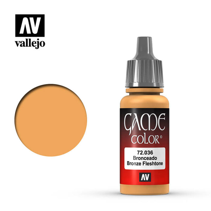 Vallejo Game Color Bronze Fleshtone (72.036) (17ml)-Paint and Ink-LITKO Game Accessories