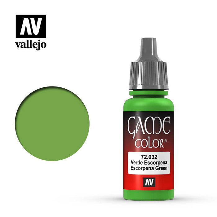 Vallejo Game Color Scorpy Green (72.032) (17ml)-Paint and Ink-LITKO Game Accessories