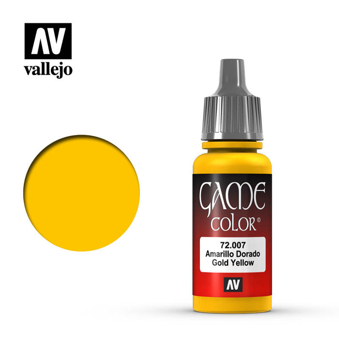 Vallejo Game Color Gold Yellow (72.007) (17ml)-Paint and Ink-LITKO Game Accessories