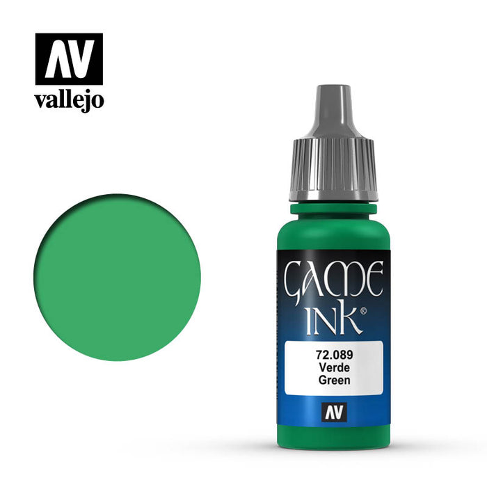 Vallejo Game Color Green Ink (72.089) (17ml)-Paint and Ink-LITKO Game Accessories