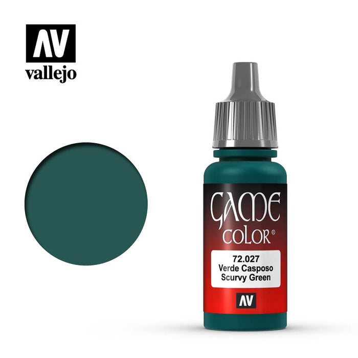 Vallejo Game Color Scurvy Green (72.027) (17ml)-Paint and Ink-LITKO Game Accessories