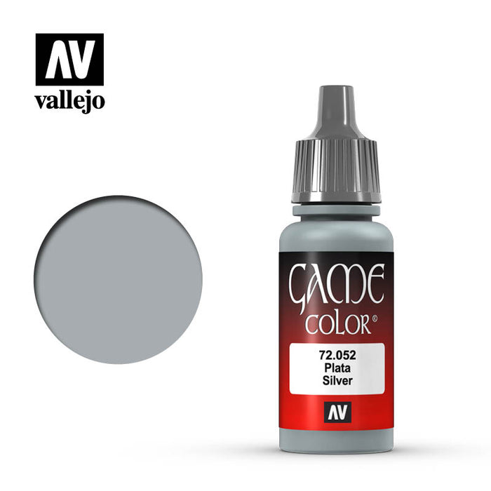 Vallejo Game Color Silver (72.052) (17ml)-Paint and Ink-LITKO Game Accessories