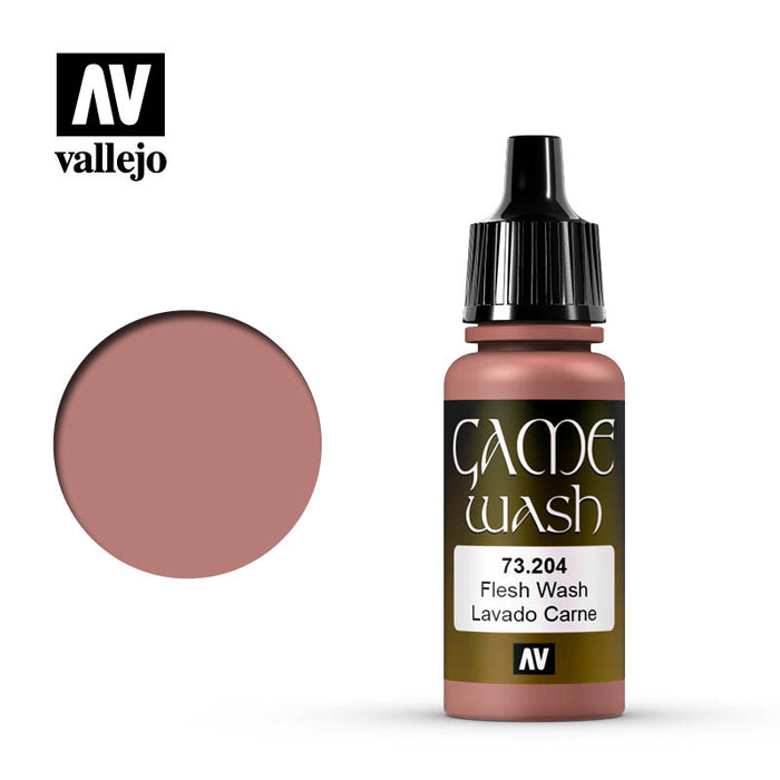 Vallejo Game Color Flesh Wash (73.204) (17ml)-Paint and Ink-LITKO Game Accessories