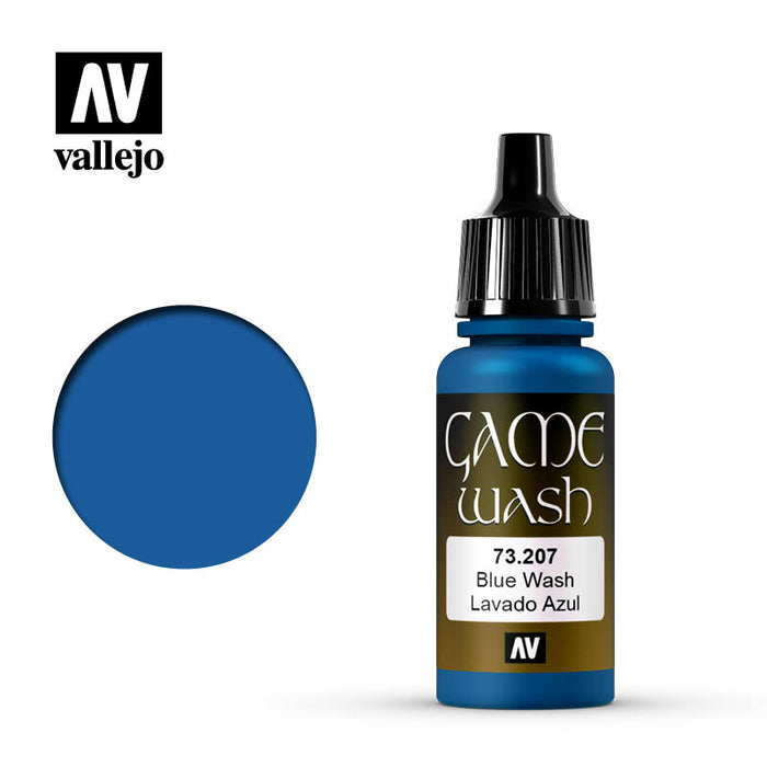 Vallejo Game Color Blue Wash (73.207) (17ml)-Paint and Ink-LITKO Game Accessories