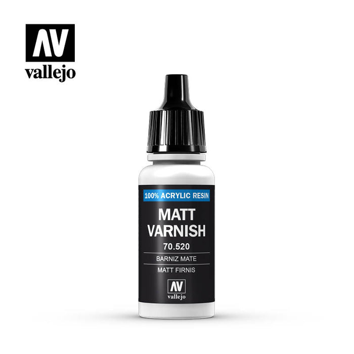 Vallejo Game Color Permanent Mat Varnish (70.520) (17ml)-Paint and Ink-LITKO Game Accessories