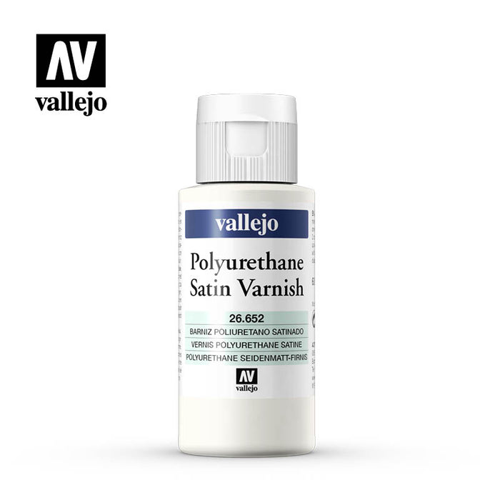 Vallejo Polyurethane Satin Varnish (26.652) (60ml)-Paint and Ink-LITKO Game Accessories