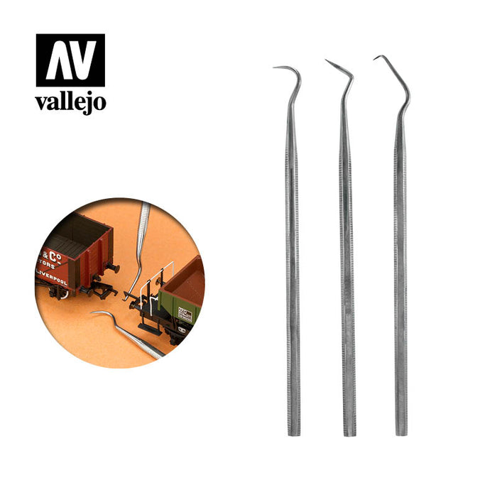 Vallejo Set of 3 Stainless Steel Probes - LITKO Game Accessories