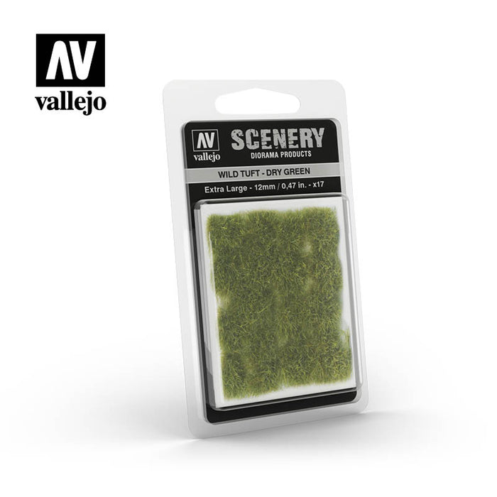 Vallejo Wild Tuft, Dry Green, Extra large (12mm / 0.47 in)-Flock and Basing Materials-LITKO Game Accessories
