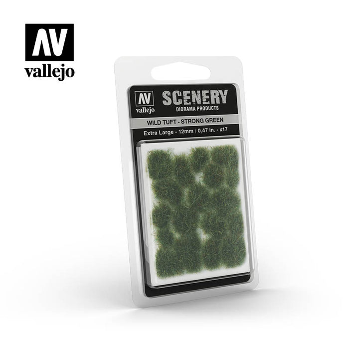 Vallejo Wild Tuft, Strong Green, Extra large (12mm / 0.47 in)-Flock and Basing Materials-LITKO Game Accessories