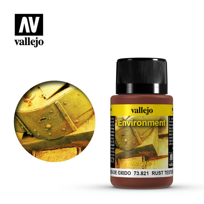 Vallejo Weathering Effects Rust Texture (73.821) (40ml)-Paint and Ink-LITKO Game Accessories